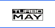May Turbo Logo - Von Fordvertretungen, im Labor von Michael May in Deutschland, spter in der Schweiz, sind ca. 4500 Seriencapris mit dem Turbo-Kit zu einem Aufpreis von 4500 Mark ausgerüstet geworden